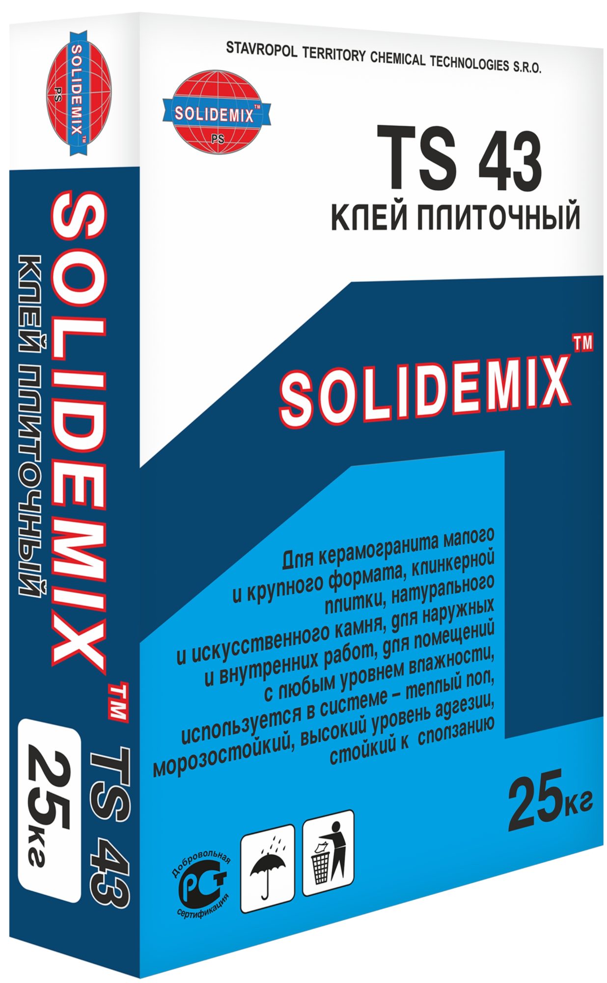 Купить Клей плиточный TS 43 от SOLIDEMIX