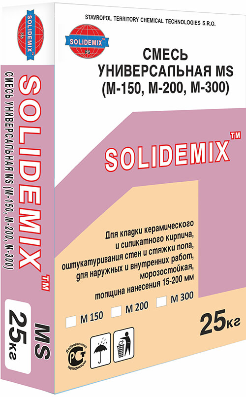 Купить Кладочная смесь MS 100 от SOLIDEMIX