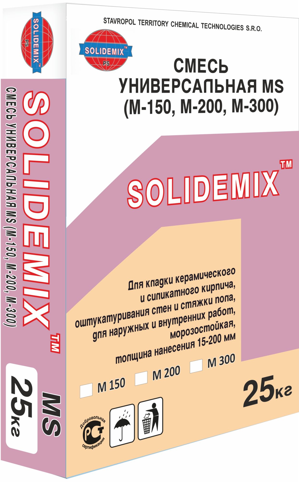 Купить Смесь УНИВЕРСАЛЬНАЯ MS (М-150, М-200, М-300) от SOLIDEMIX